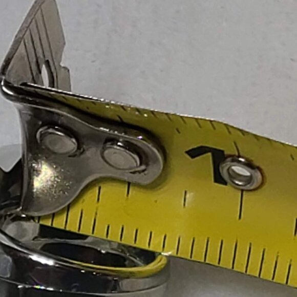 Vintage Puffy Chunky Heart Ring Silver Plastic Toy Jewelry - Picture 7 of 8